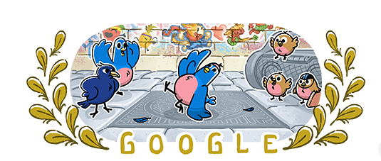 2024 Paris Breaking Olimpiyatlarında Doodle Mesajı